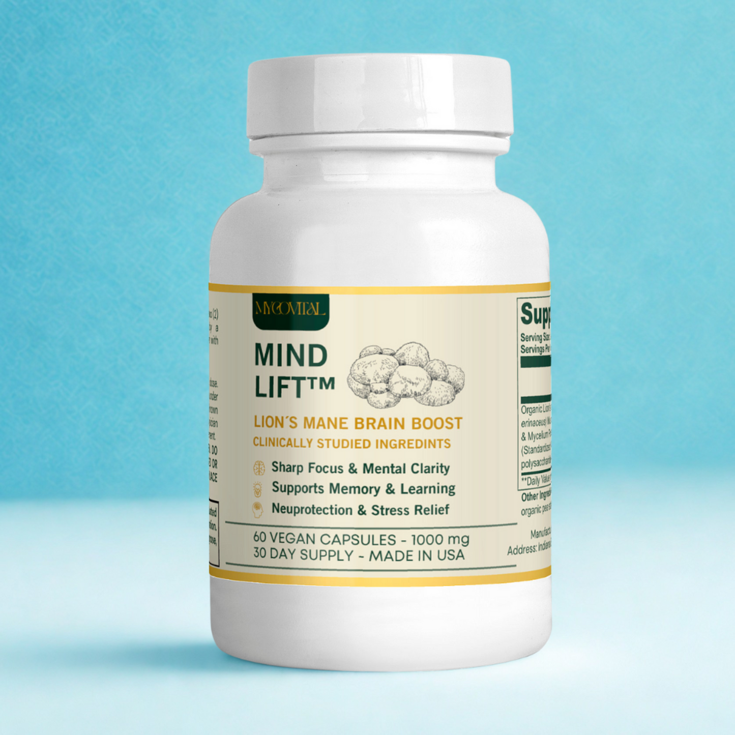 MINDLIFT - Lion's Mane Mushroom (60 caps)
